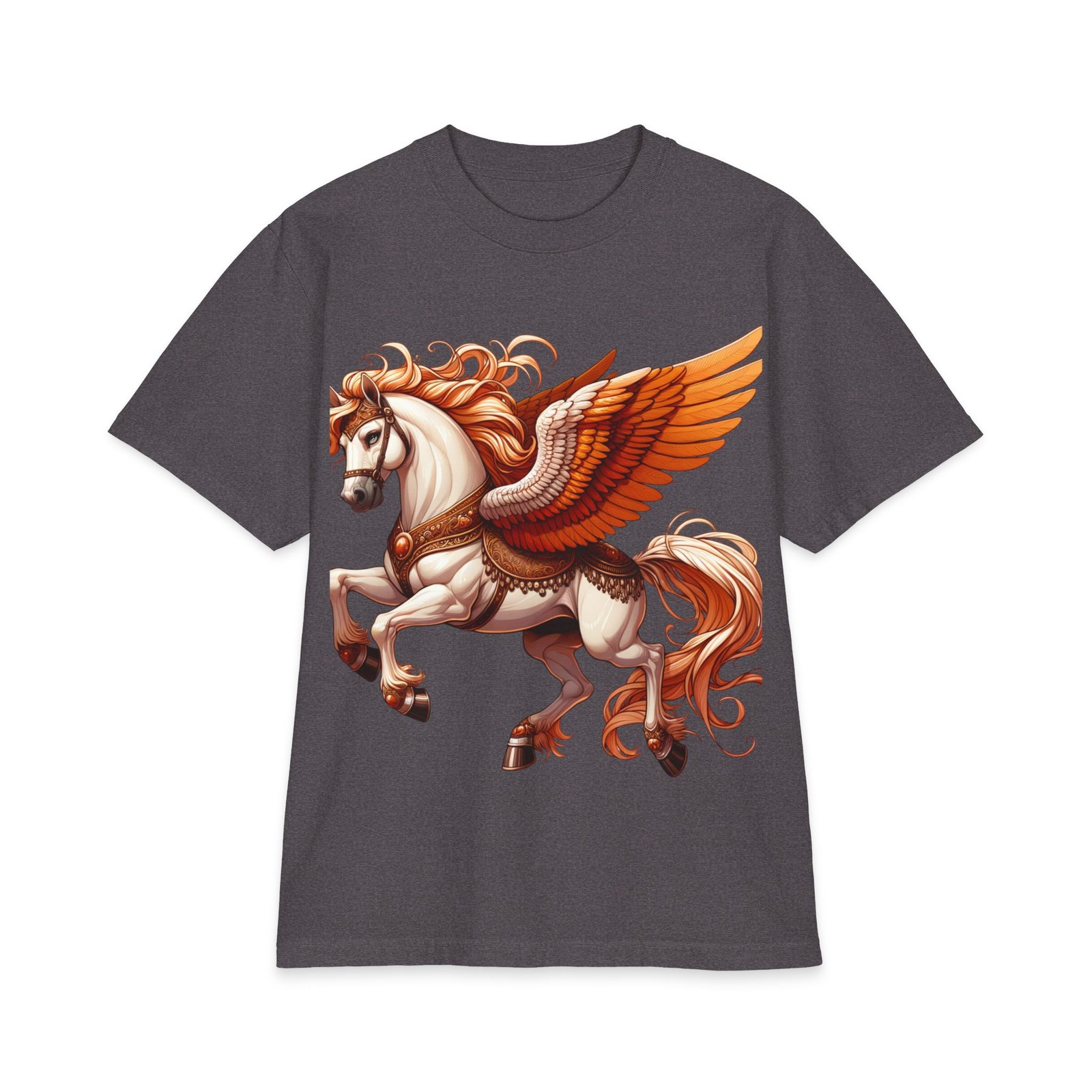Fiery Winged Pegasus T-Shirt | Mythical Flying Horse Tee
