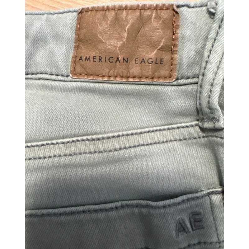 American Eagle Hi-Rise Jegging Sage Green Next Level Stretch Size 2 Long