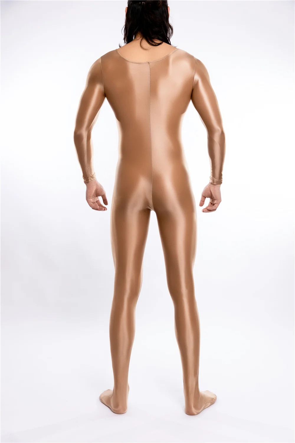 Bodysuit Shiny Oil Glossy Body Stocking Sheath Tights Night Club Wear Jumpsuits