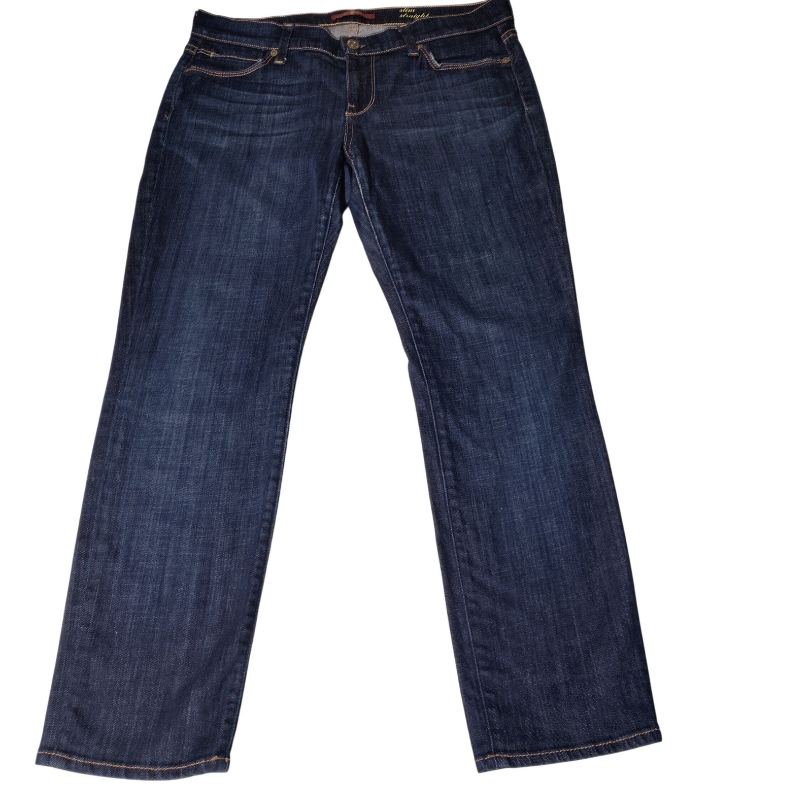 7 For All Mankind Slim Straight Jeans Size 30 (30.5″x26″ Actual) Made in USA