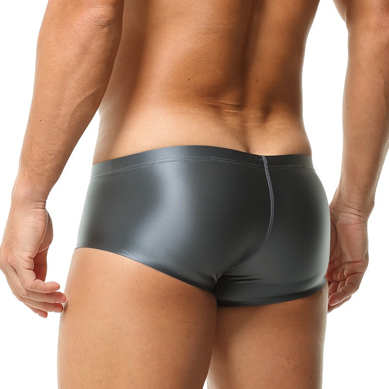 Men’s Silky Satin Underwear Shiny Boxer Shorts Briefs Low Rise Panties Trunks.