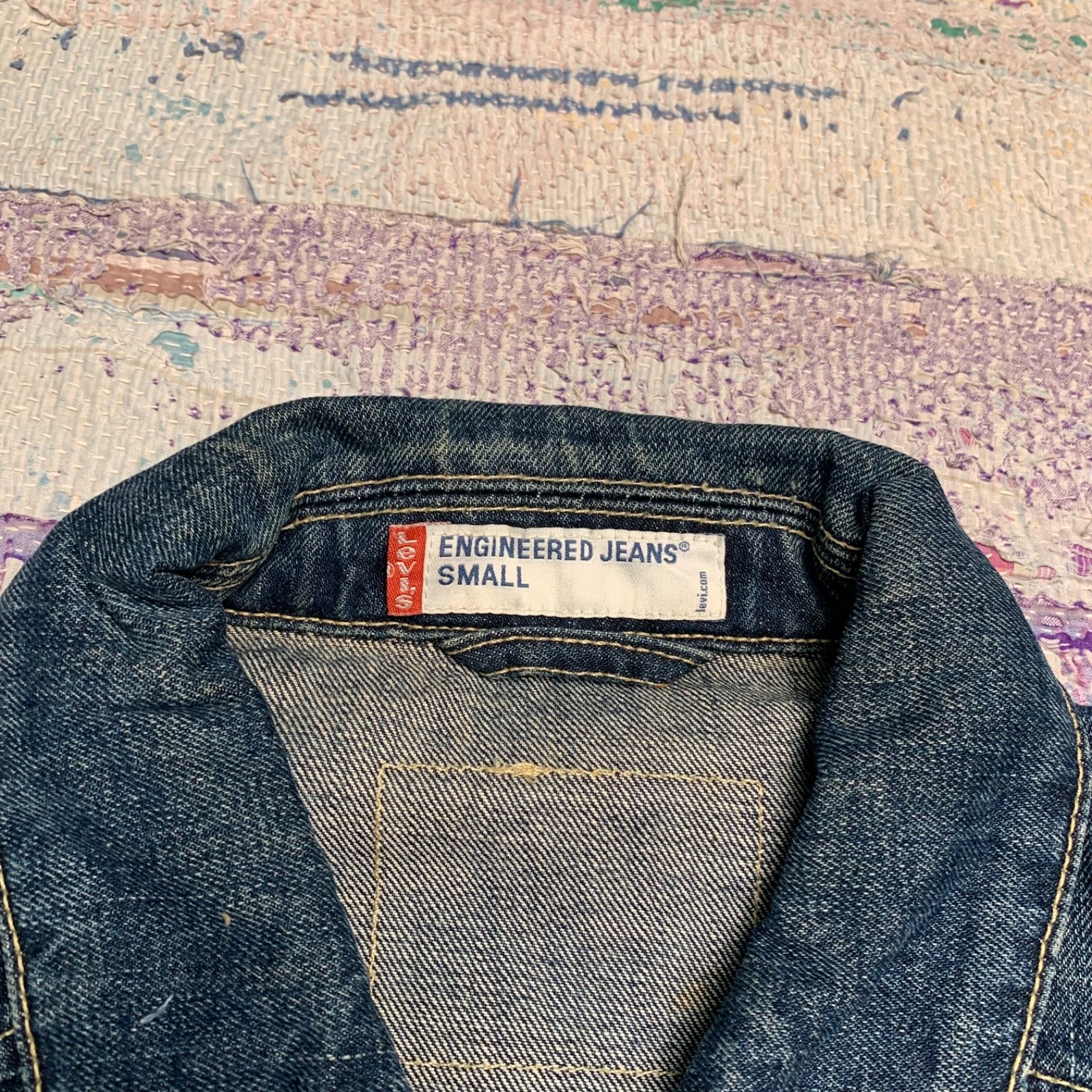 Vintage Y2K Levi’s Engineered Denim Snap Button Jean Jacket Small