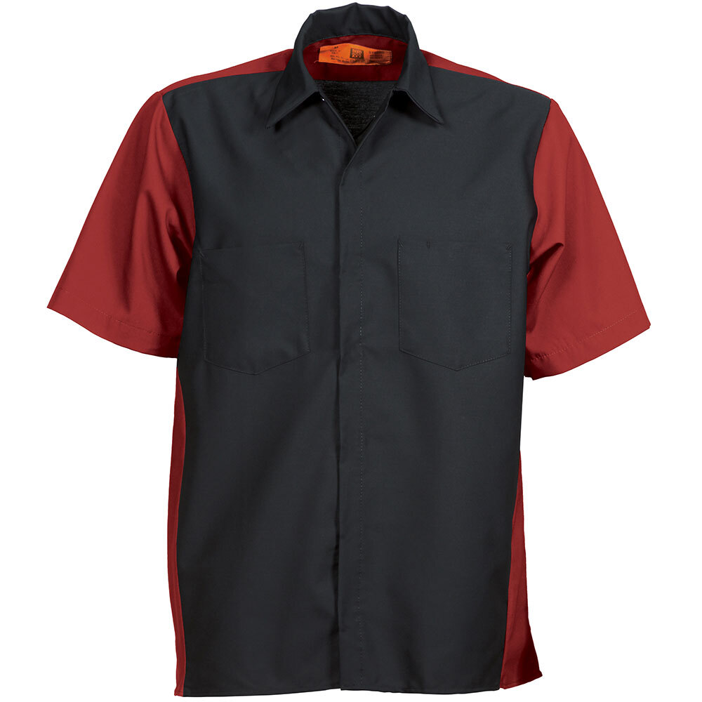 Mechanic Work Shirts Two Tone Motorsport 2 Pocket Industrial Uniform Clothes