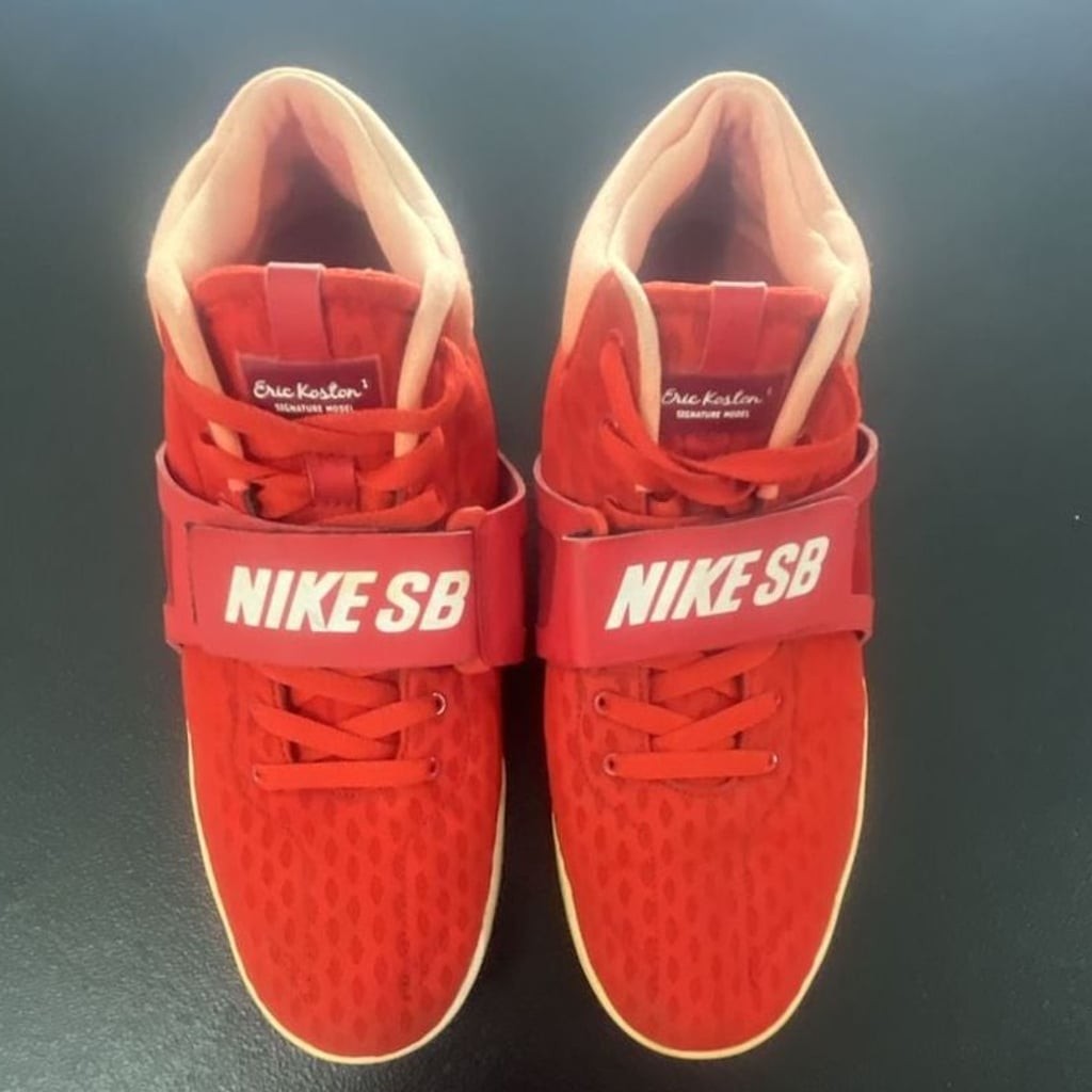Nike SB Eric Koston Mid R/R Red Sneakers Shoes 654146-661