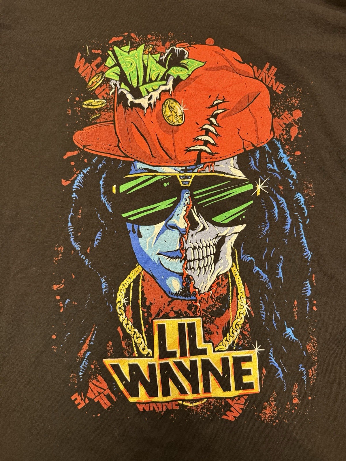 Vintage 2010’s Lil Wayne Zombie Young Money T-Shirt Size XXL 2XL Black