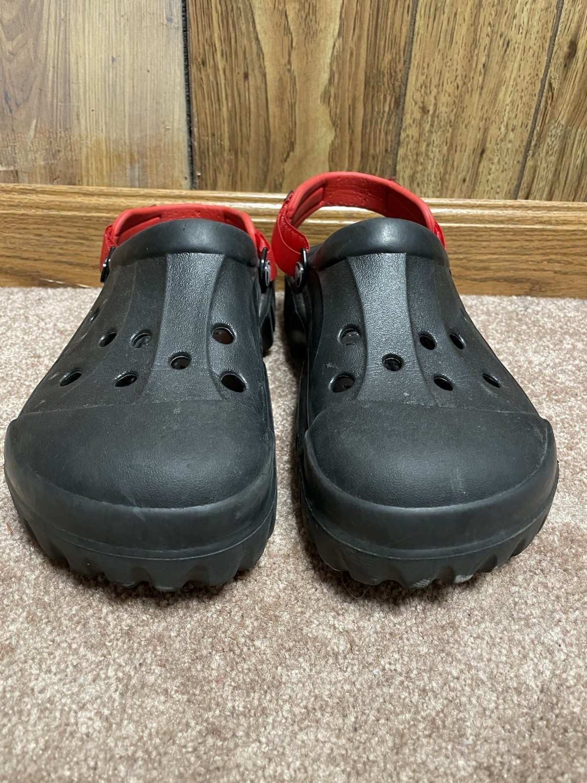 Crocs Off Road Sport Clogs Slides Slip On Adjustable Slingback Mens Sz 12 Black