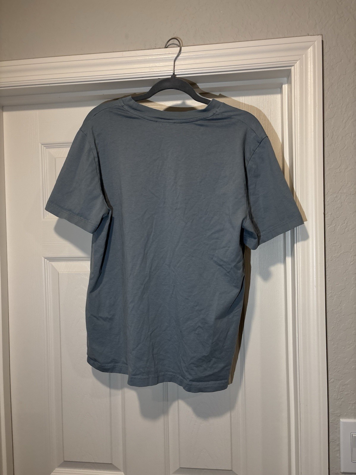 A.P.C. VPC Logo Cotton T-Shirt in Blue Large Made In Türkiye