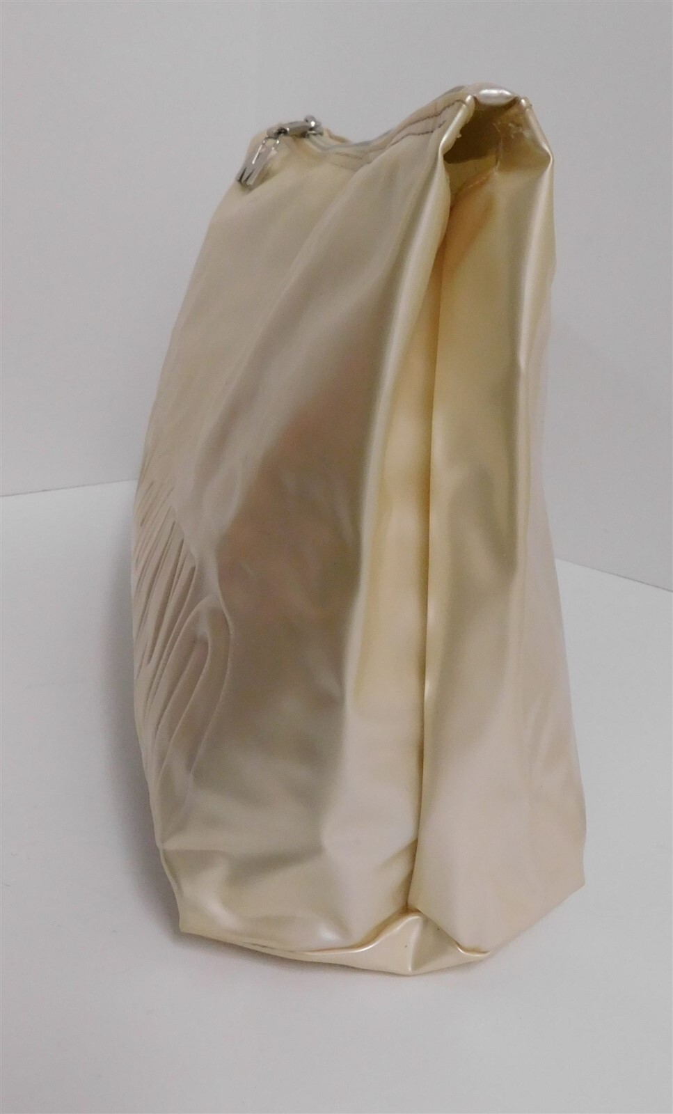 Moschino Redwall Gold Oyster PVC Large Clutch Bag Italy