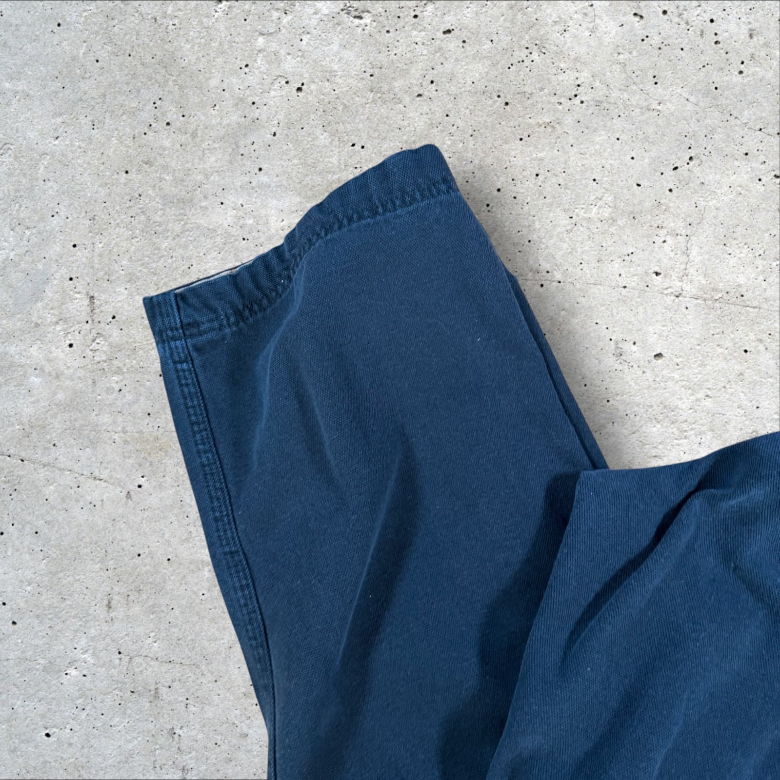 Duluth Trading Co Pants Mens 35×34 Blue Canvas Carpenter Cargo Workwear Work