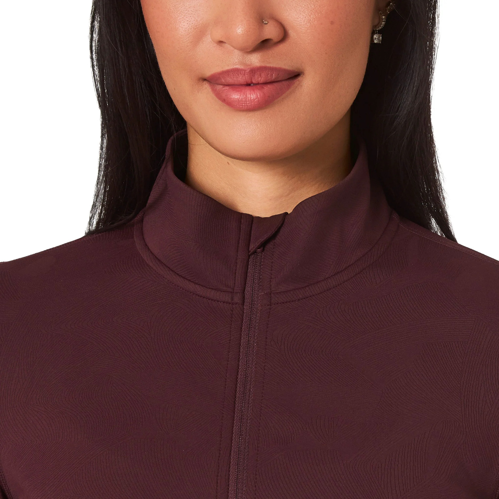 Mondetta Women’s Jacquard Full-Zip Moisture Wicking Zip Pockets