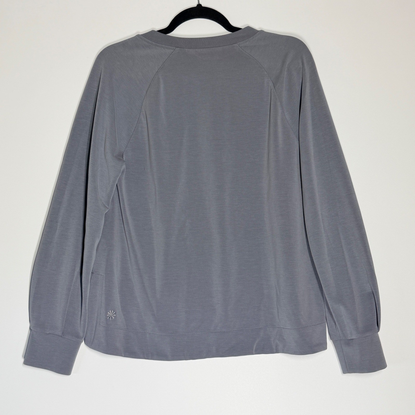 Athleta Seasoft Crewneck Sweatshirt Cosmos Grey Medium SP24 532401