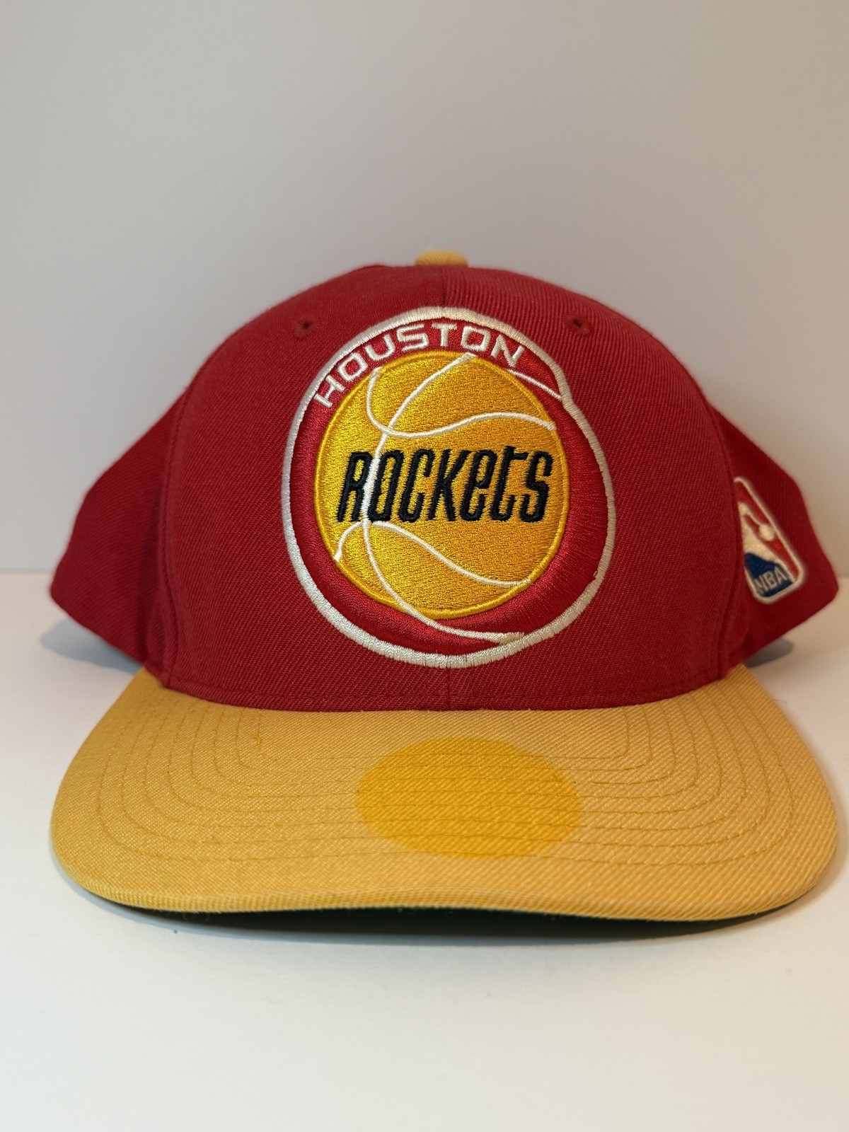 Vintage 90s Mitchell & Ness NBA Houston Rockets Snapback Hat Hardwood Classic