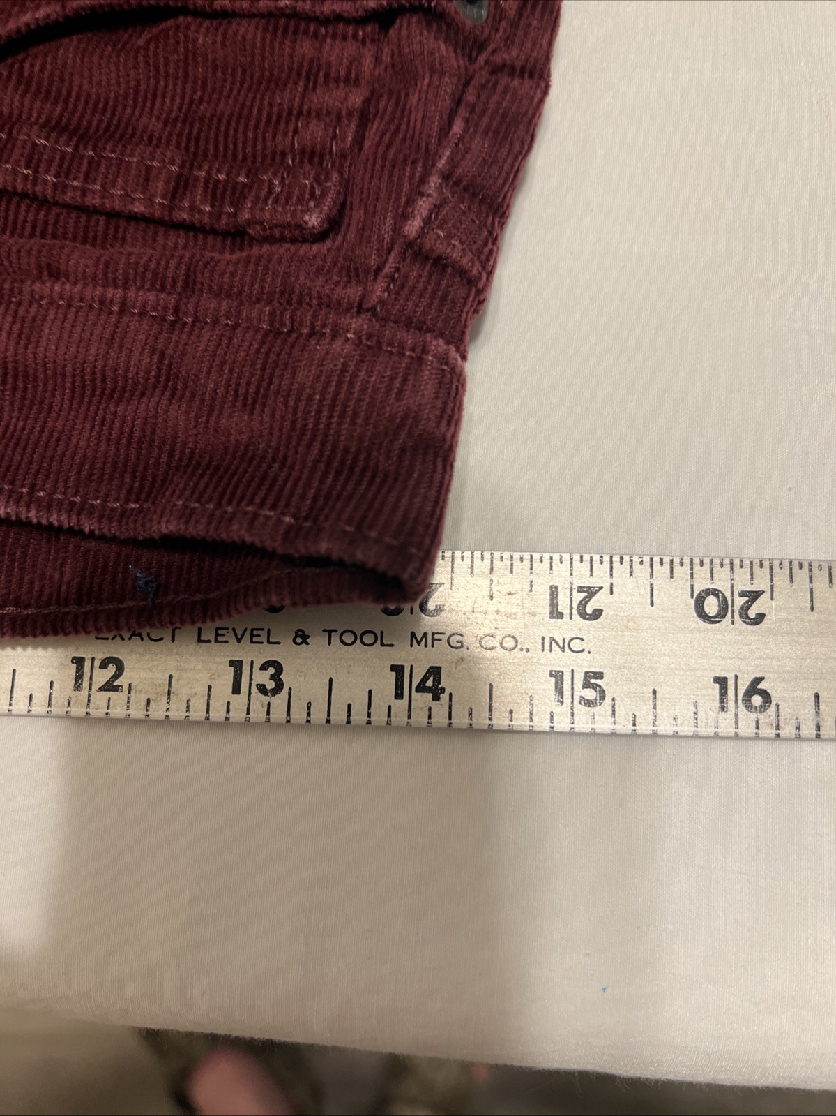Gap Vintage Slim High Rise Corduroy Pants Size 27/4sBurgundy Maroon Womens