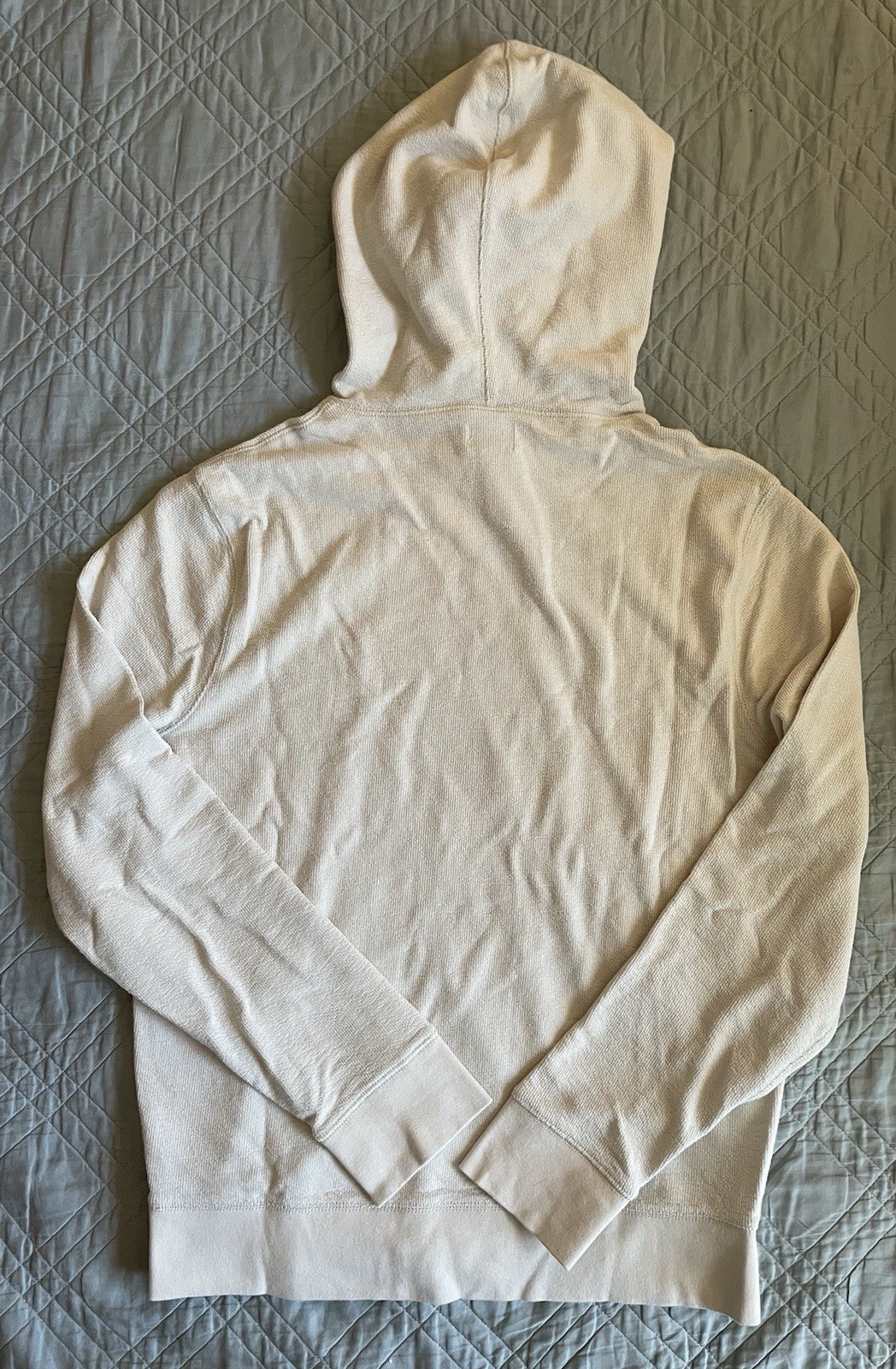 J. Crew Textured hooded sweater-tee in Bone Size M BZ311