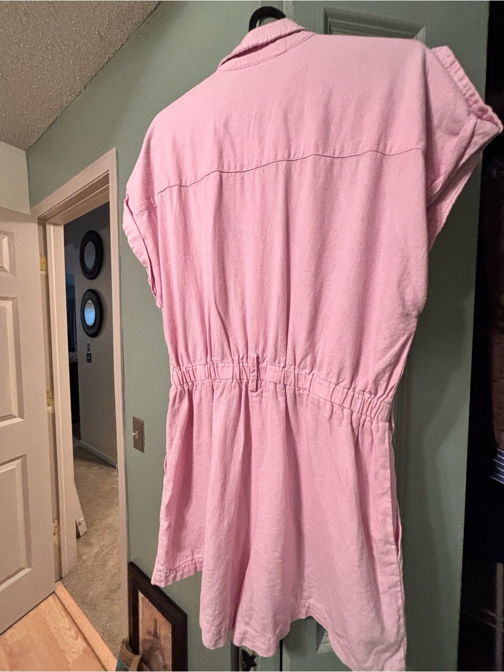 Steve Madden Light Pink Button-Front Romper – Never Worn!