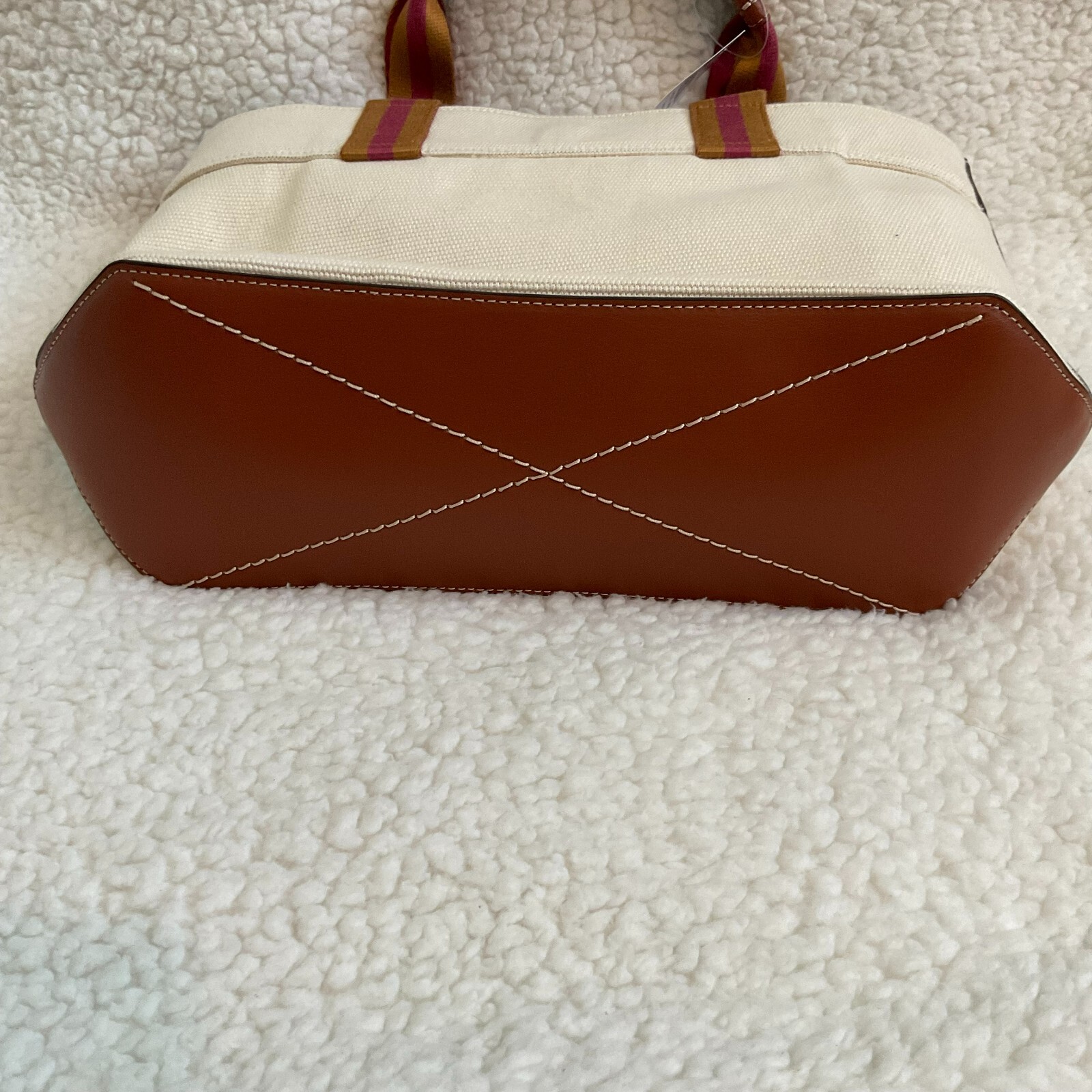 NWT Coach Small Canvas Tote NATURAL, CK168, MSRP $328.00