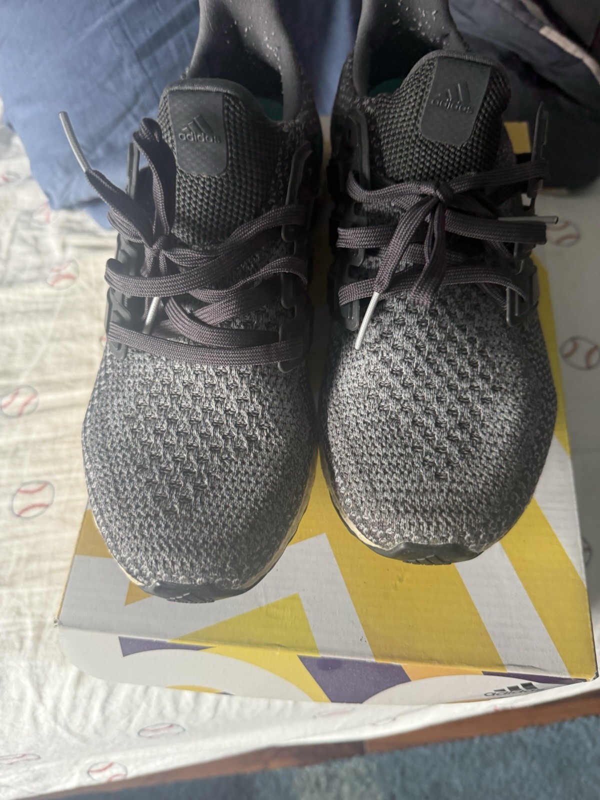 Adidas Ultra Boost Solid Grey Shock Mint Sz 10