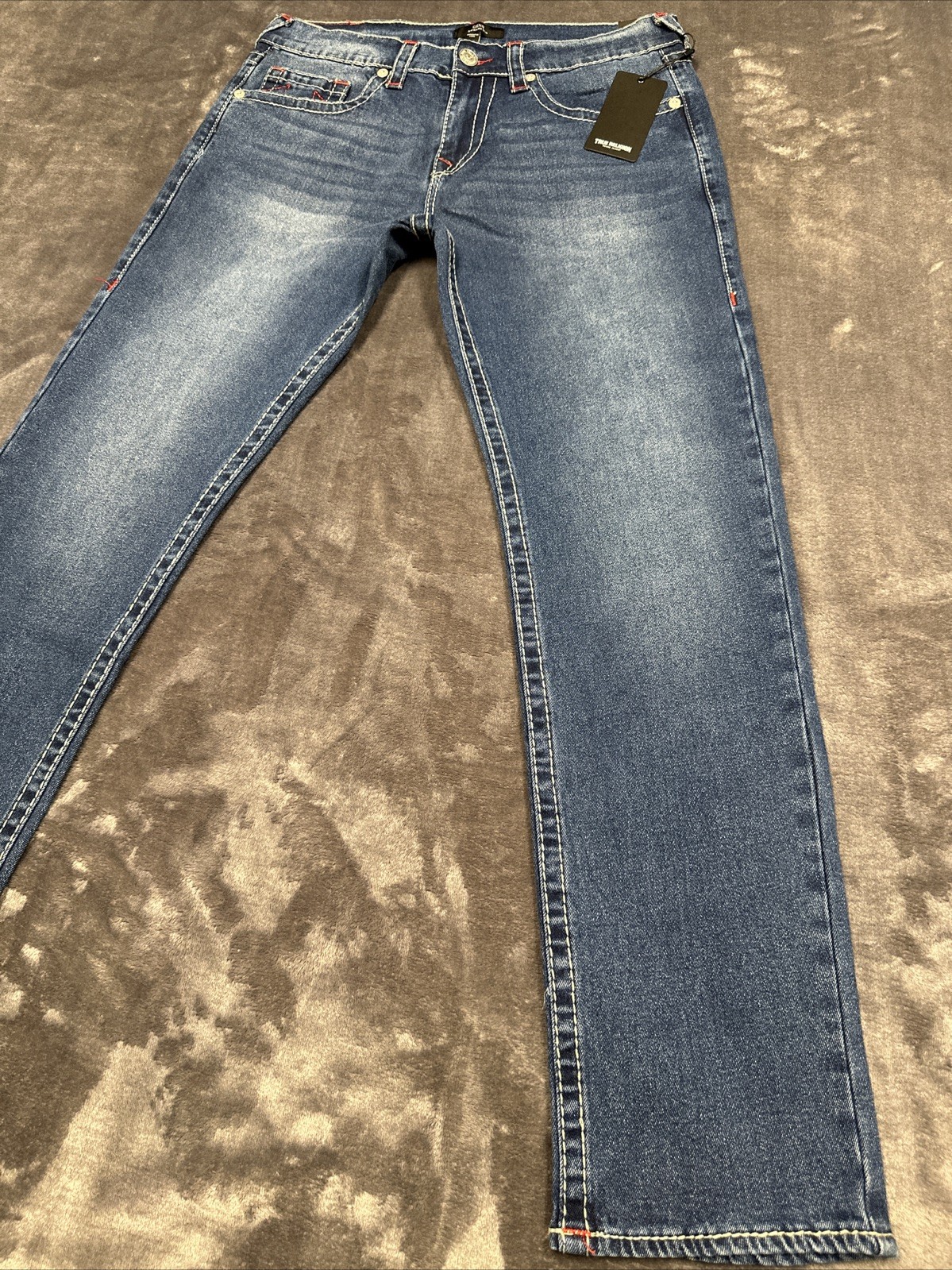 True Religion Geno Big T ”Medium Rustic Barn Wash” 32×32 Relaxed Slim #700600