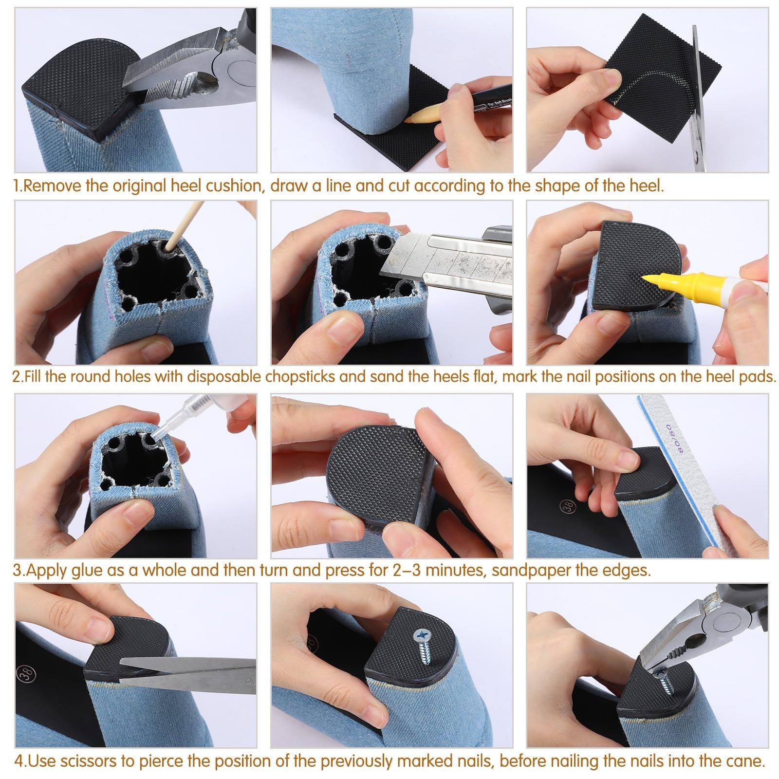 Ymapinc 8PCS High 6cm x x 0.4cm (2.36in x 2.36in x 0.16in), Multicolor