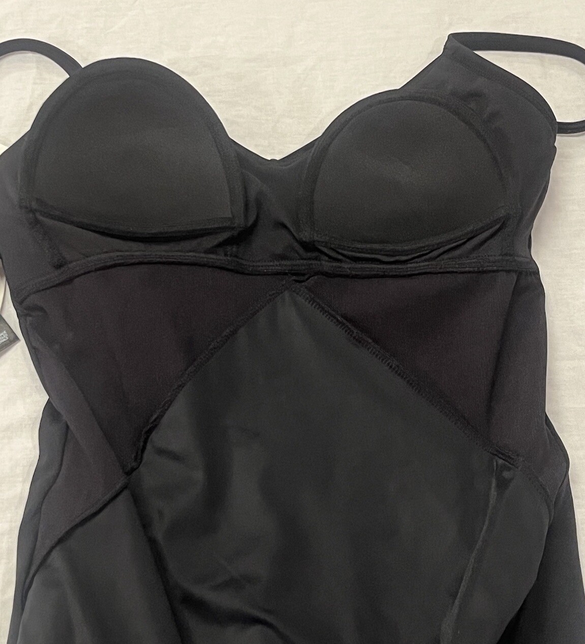 Embrace Your Curves By Miracle Brands Swimsuit Small Black Vacation Beach Pool