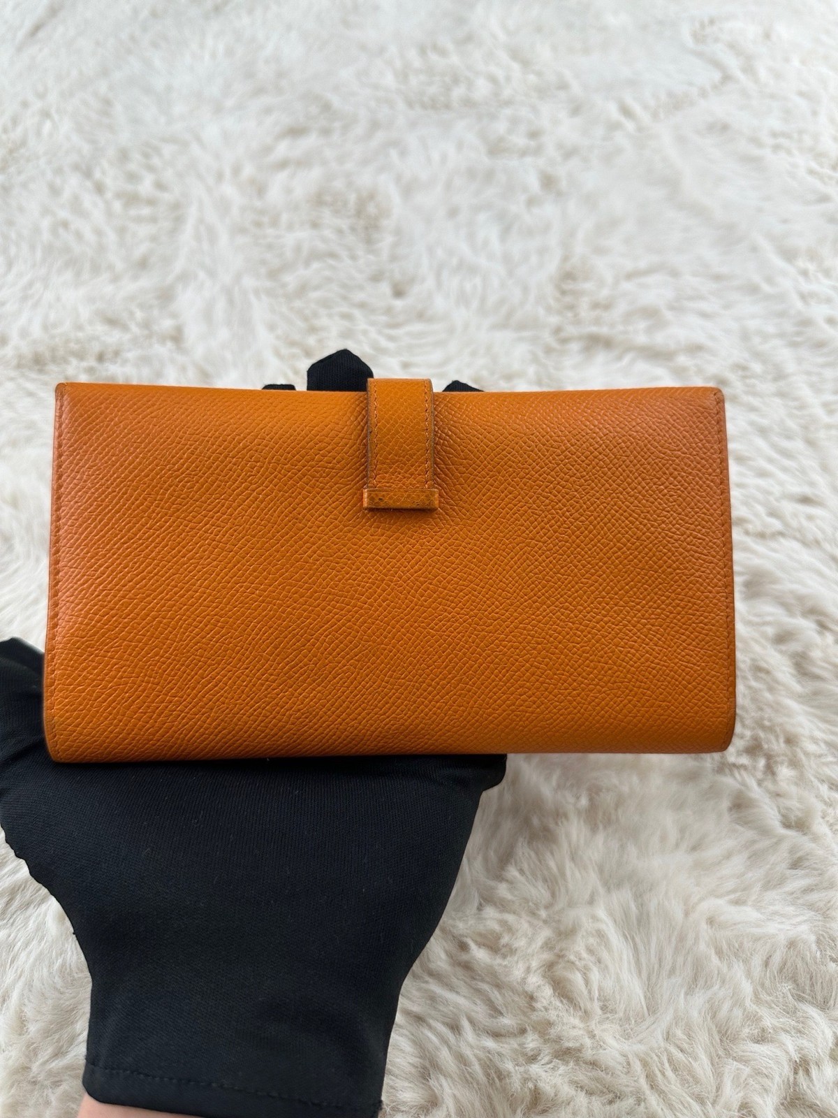 Hermes Pre-Owned Authentic Long Wallet Length 17 cm, width 1 cm, height 9 cm