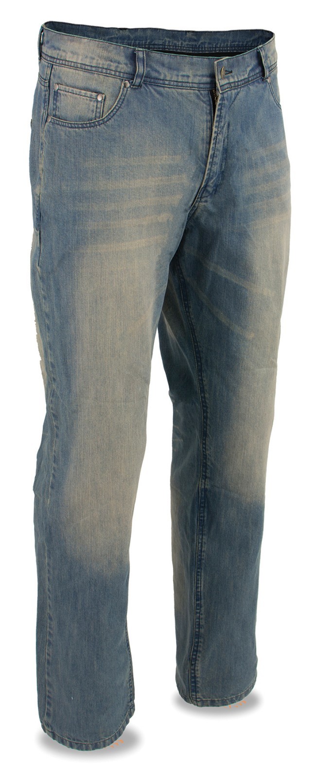 Milwaukee Leather 5002 Men’s Armored Motorcycle Riding Denim Jeans Reinforced