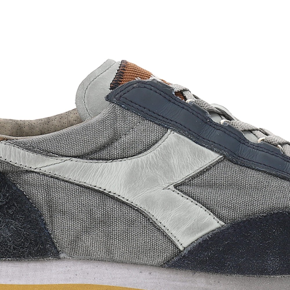 diadora Equipe H Dirty Stone Wash Evo Lace Up Mens Grey Sneakers Casual Shoes 1