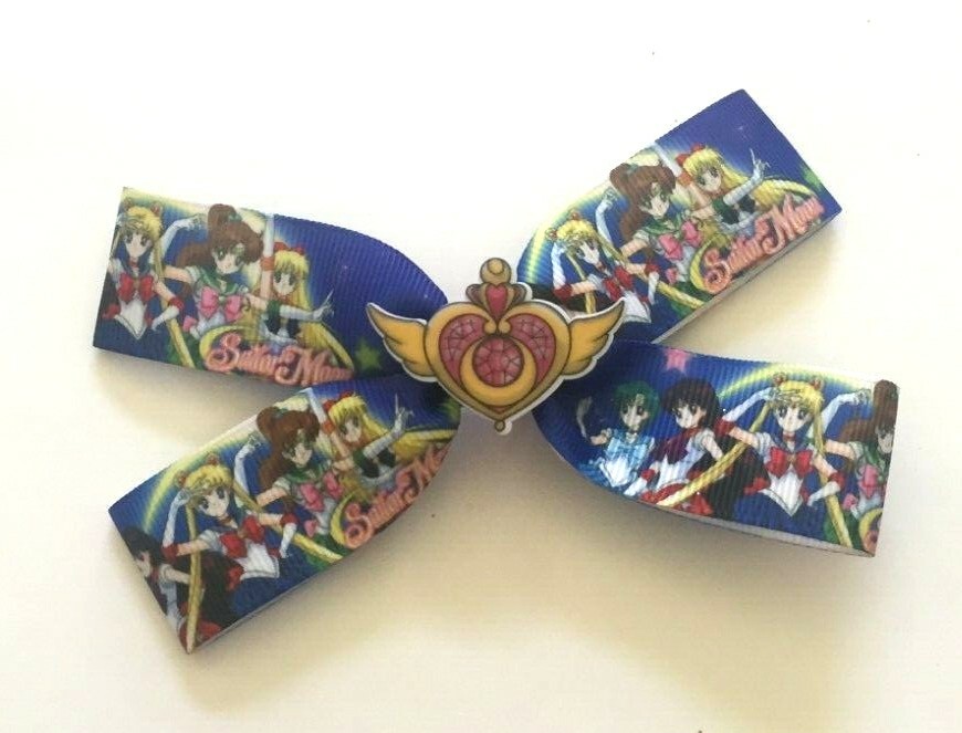 Handmade Hair Bows – Anime – Sailor Moon – Barrettes