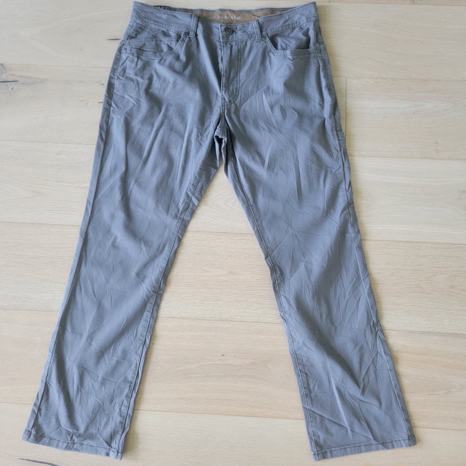 G.H. Bass & Co. 5-Pocket Stretch Pants Men’s Size 34×30 Gray Tech Pant Gorpcor