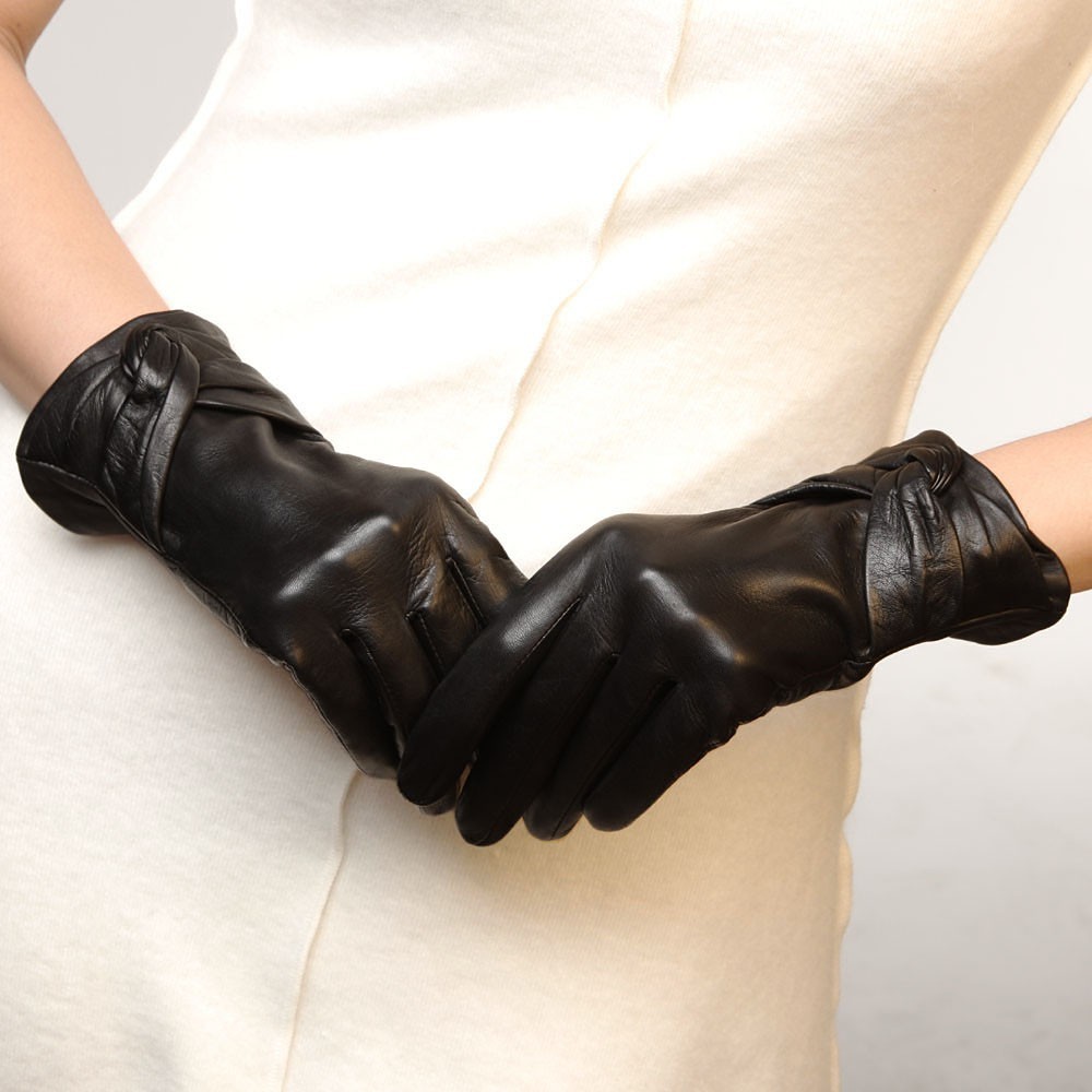 Ladies Woman Genuine Nappa Leather Gloves W/ touch function On Sale #L074NZ1