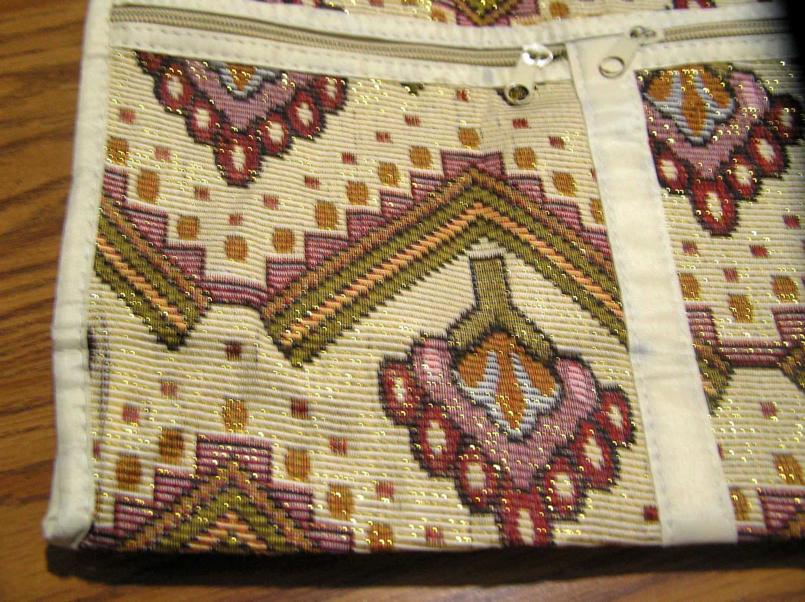 Embroidered “Jerusalem” Tapestry Tote Featuring Geometric Anatolian Patterns