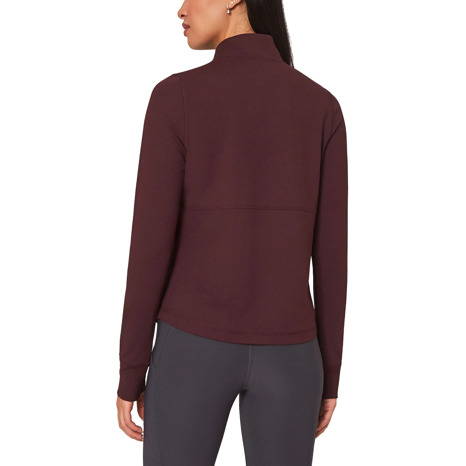 Mondetta Women’s Jacquard Full-Zip Moisture Wicking Zip Pockets