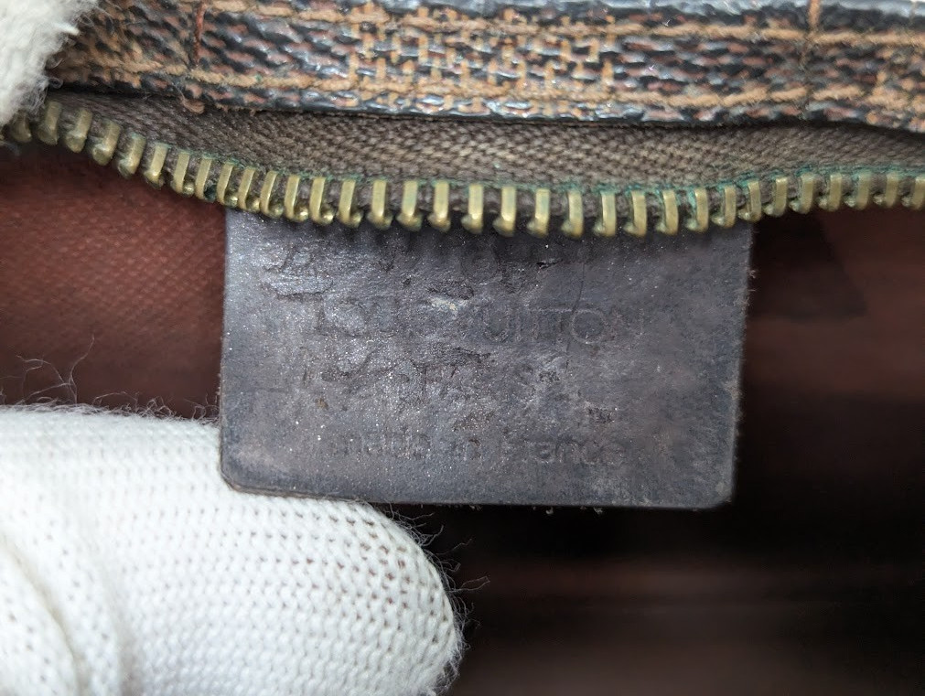 LOUIS VUITTON Damier Ebene Navona Accessories Pouch Hand Bag N51983 Authentic LV
