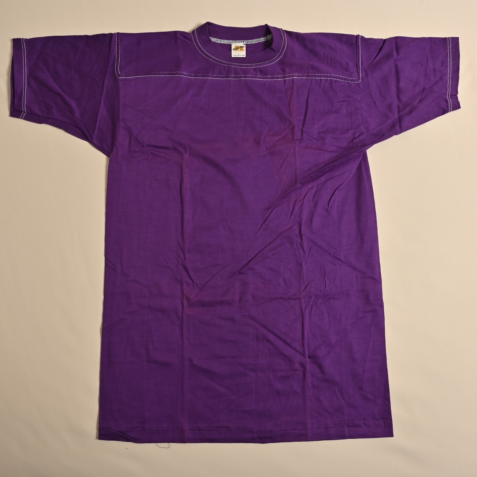 Vintage Russell Athletic Purple Football T-Shirt Size L
