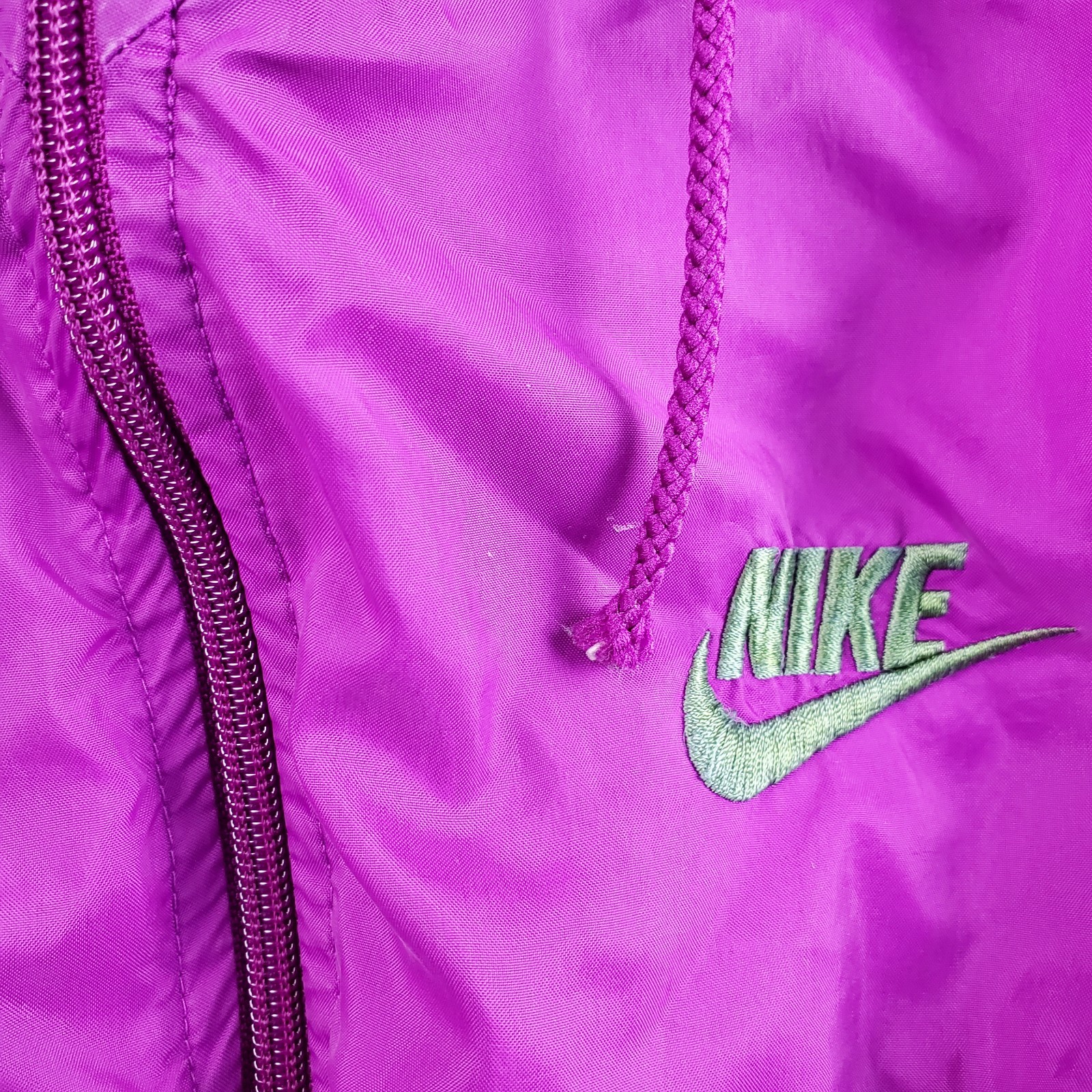 Nike Jacket Mens M Colorful Windbreaker Nylon Full Zip Sports Retro Vintage 80s