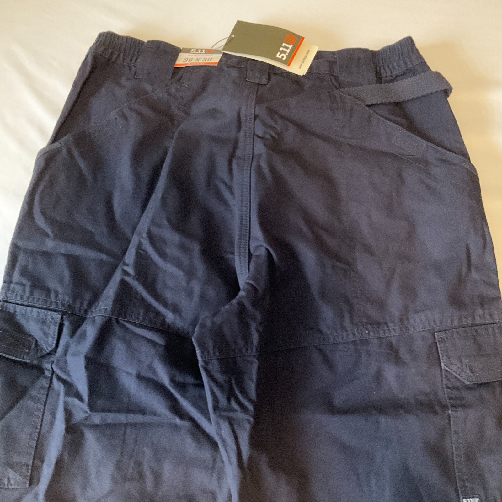 5 11 Tactical Pants Men Size W36 L30 Blue Pockets Adjustable Waist Relaxed 74251