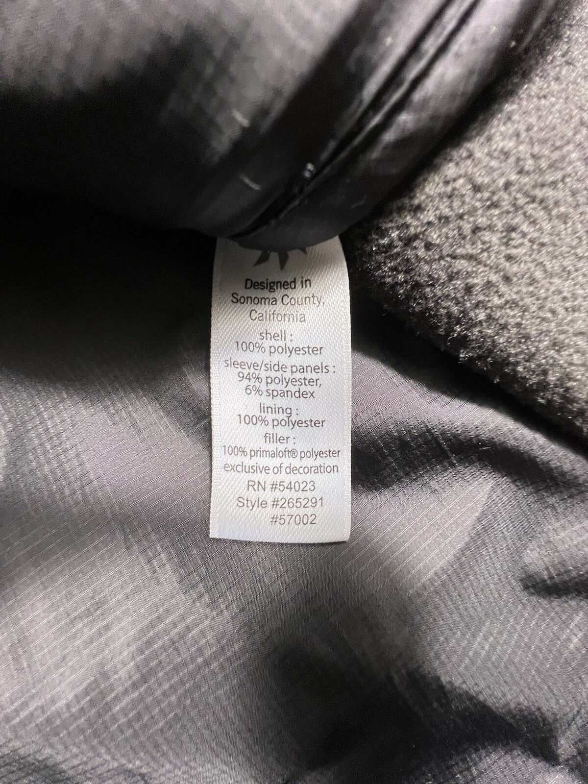 ATHLETA Womens M Flashback Quilted Puffer Vest Ombre Outdoor Hiking Zip Up