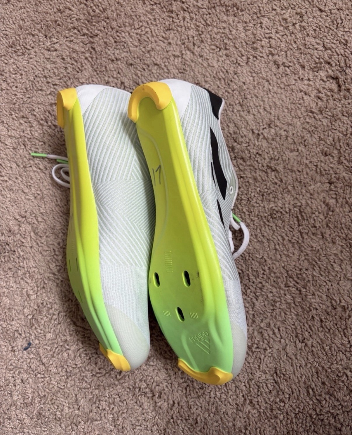 adidas the road black, green,Men’s US 7.5