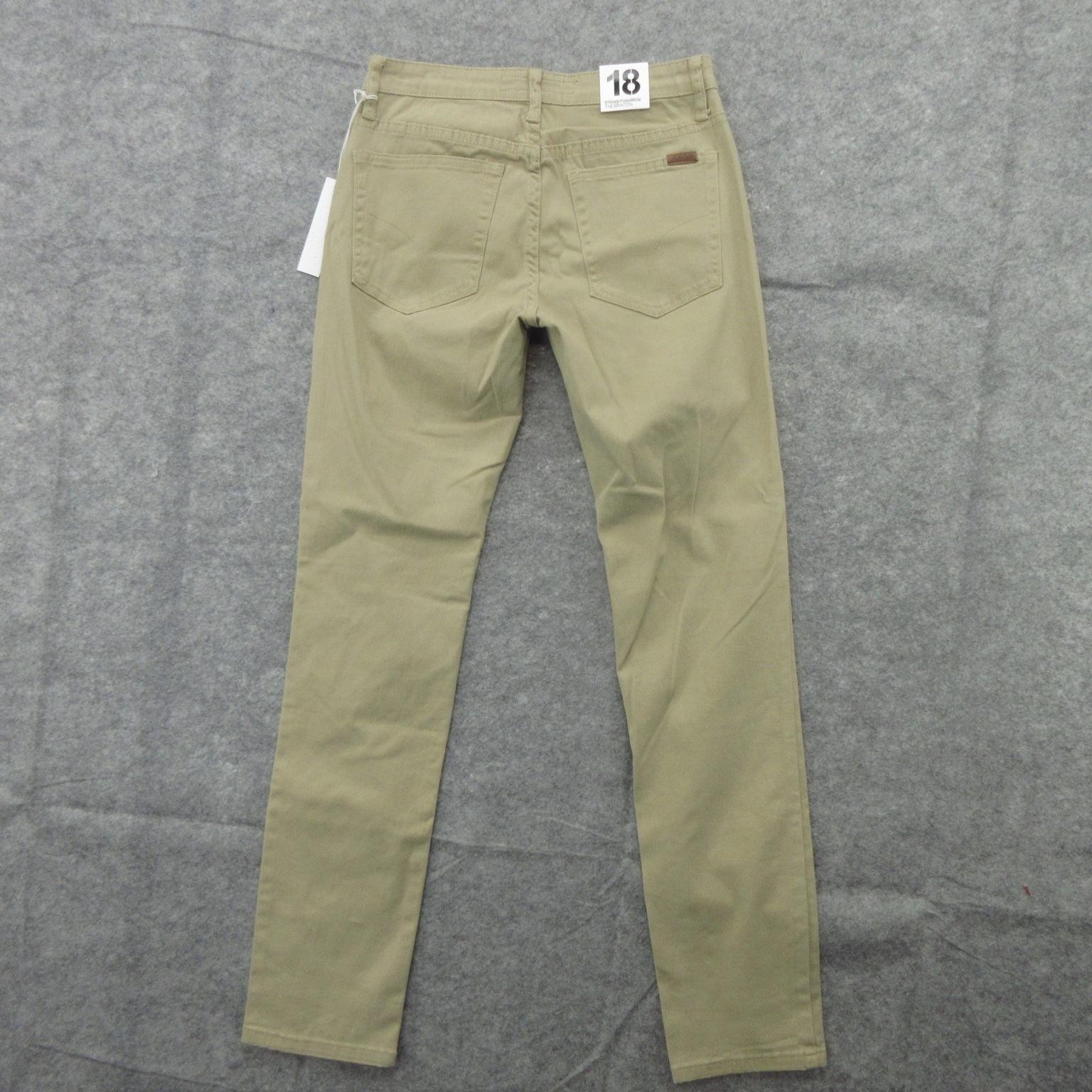 Joes Jeans Pants Boys 18 Khaki Straight Narrow The Brixton Stretch Cotton New