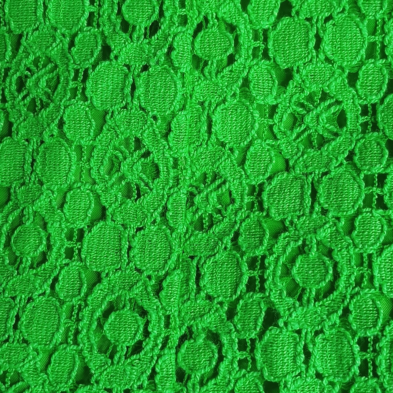 New York & Company Green A-Line Lined Sleeveless Dress 12 Eyelet Lace Party