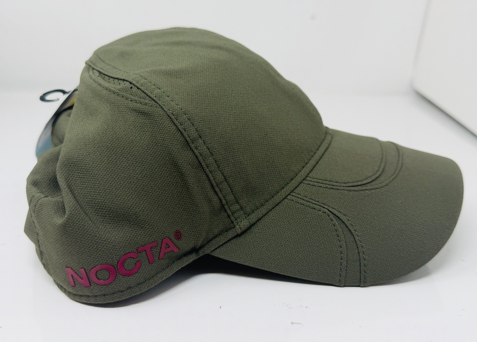 Nike x Drake NOCTA NRG Club Cap S.S.C. Hat Size M/L Cargo Khaki Red FV5541 325