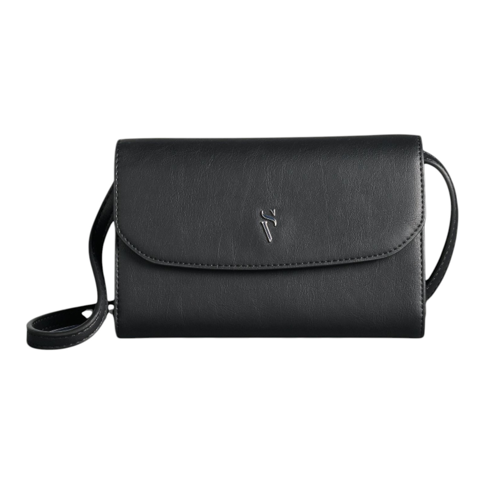 🔥 Simply Vera Vera Wang Signature Mini Crossbody Bag | Black | Soft Leather 🔥