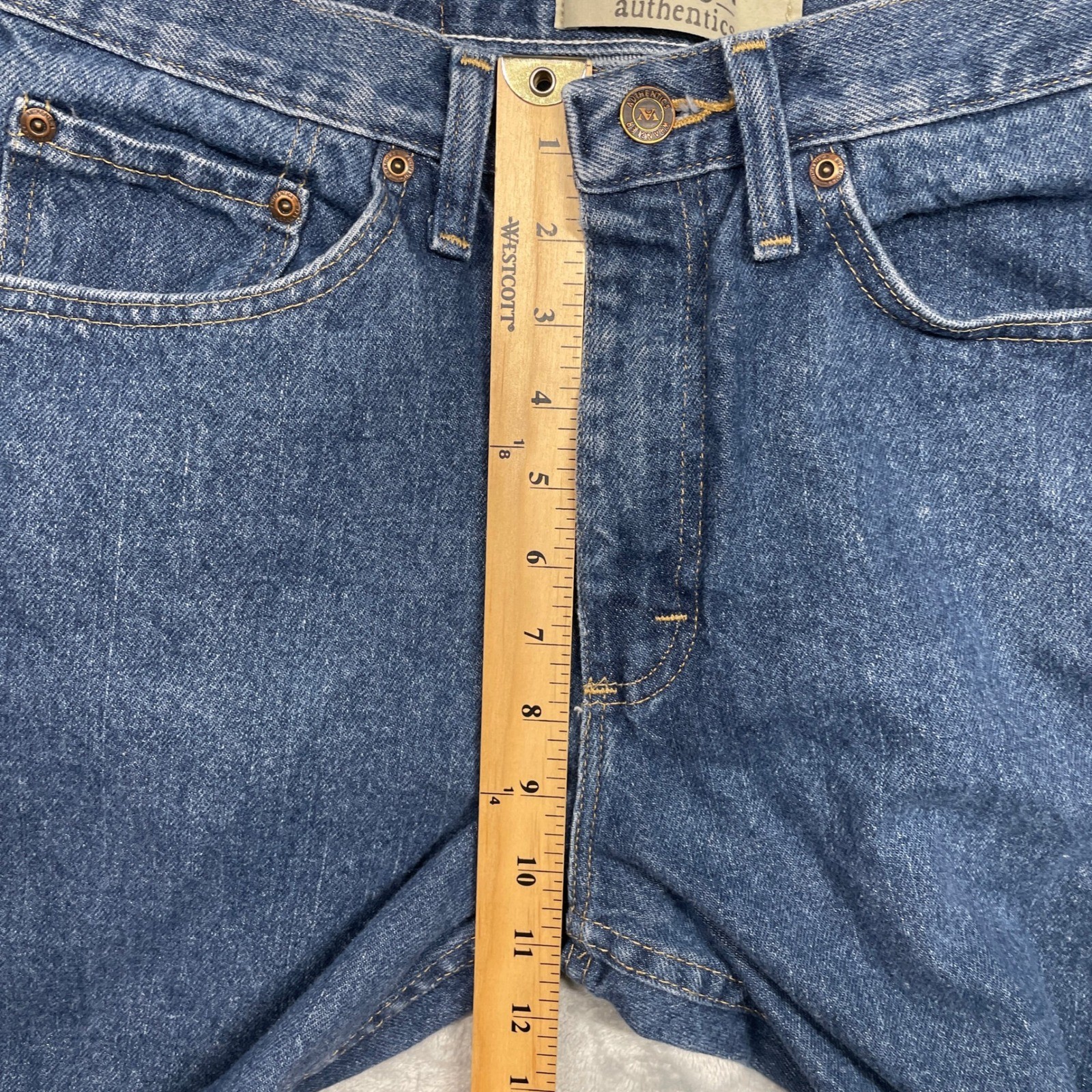 Wrangler Authentics Jeans Mens 31×30 Blue Relaxed Straight Leg Denim