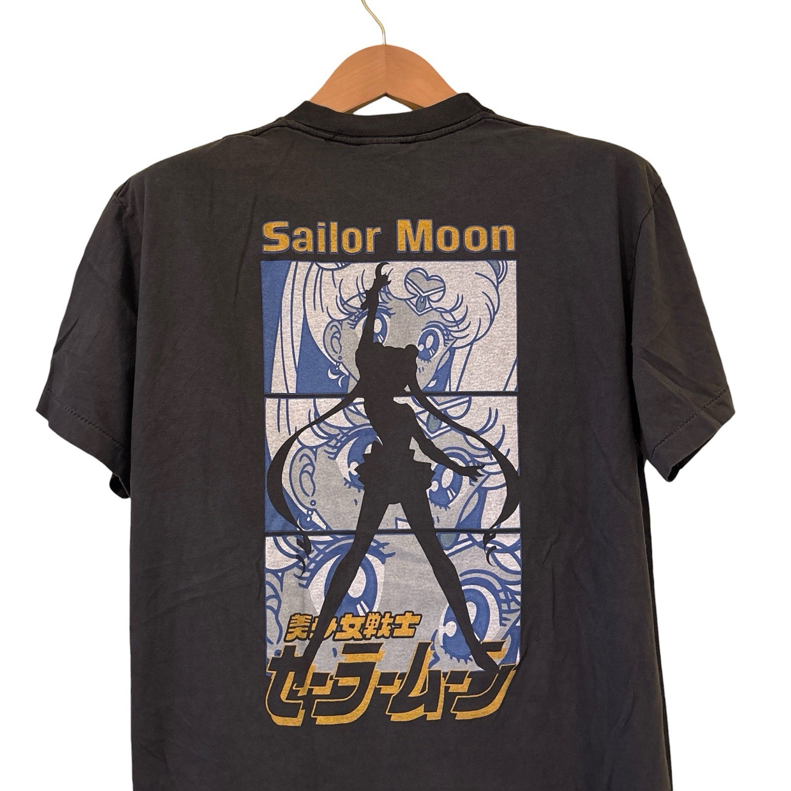 The Eyes Sailor Moon 1998 Anime Vintage Black Tshirt REPRINT Single Stitch Sz L