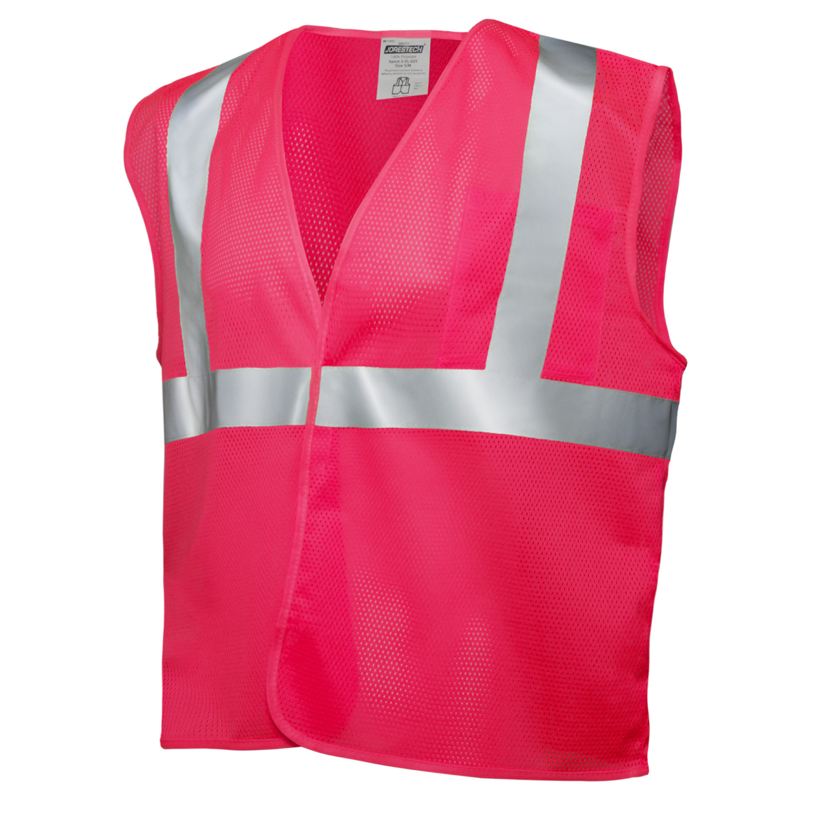 SAFETY VEST PINK Reflective Tape/ High Visibility JORESTECH