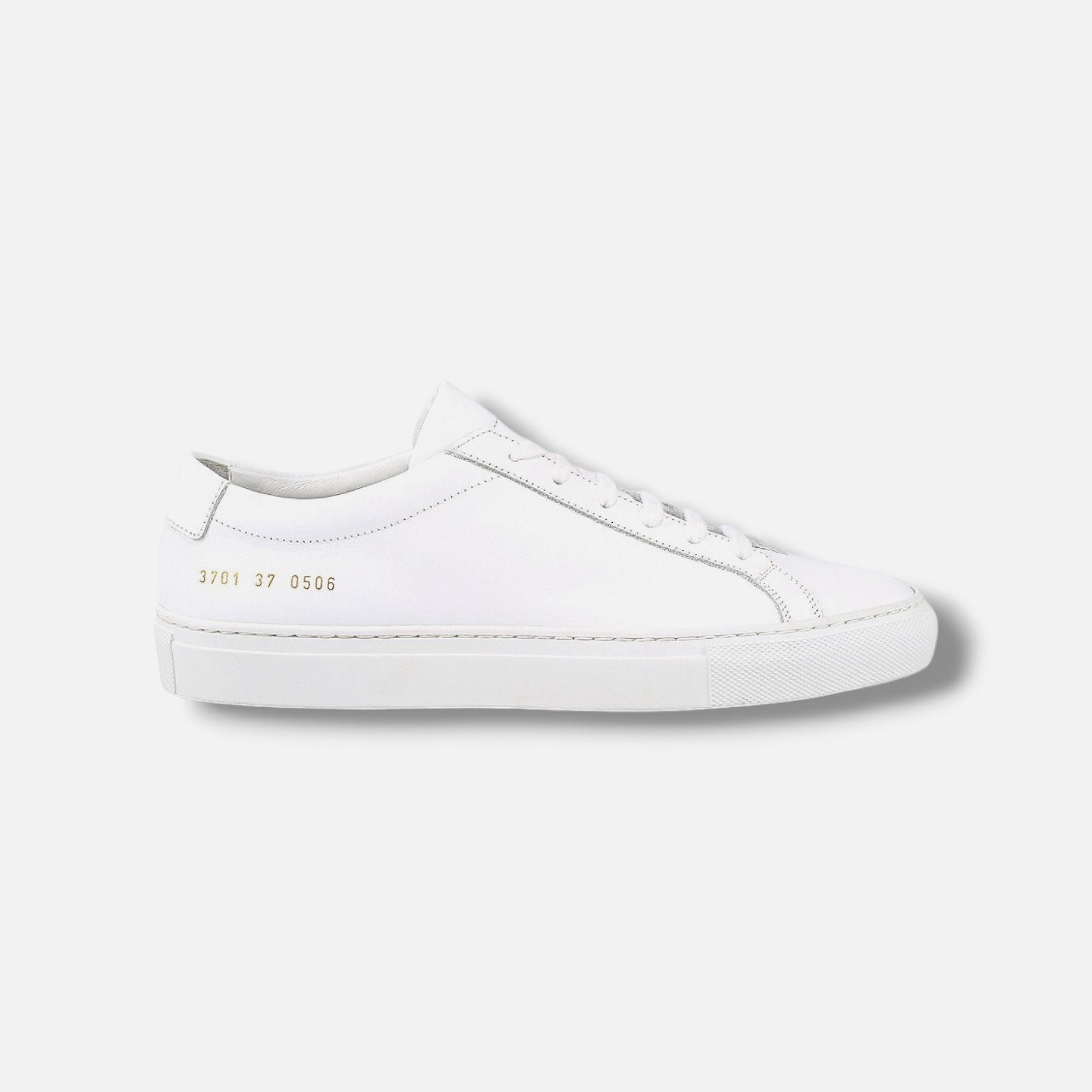 COMMON PROJECTS Womens White Original Achilles Leather Sneakers Size 40