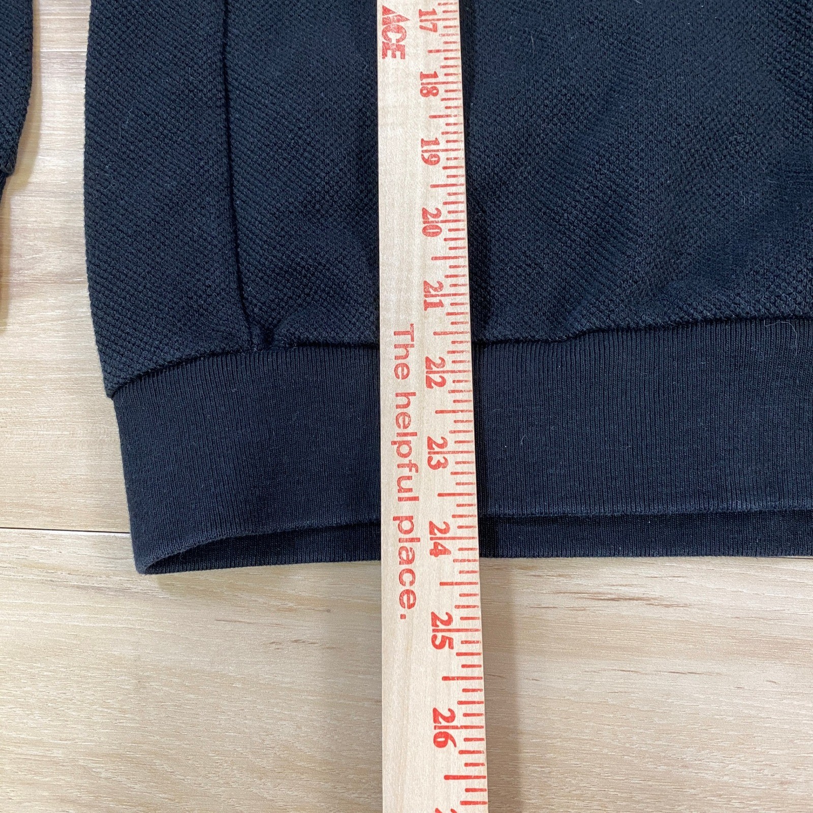 Zara Sweatshirt Mens M Waffle Knit Crewneck Black Modern Casual Essentials