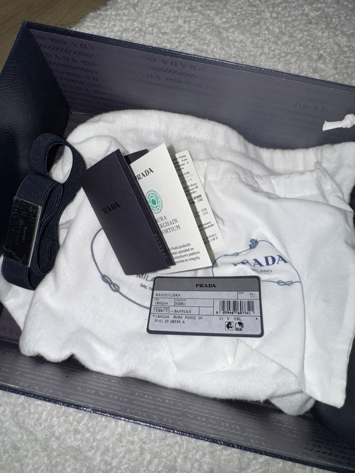 BRAND NEW Prada Re-Edition 2005 Nylon Shoulder Bag – Black/Silver