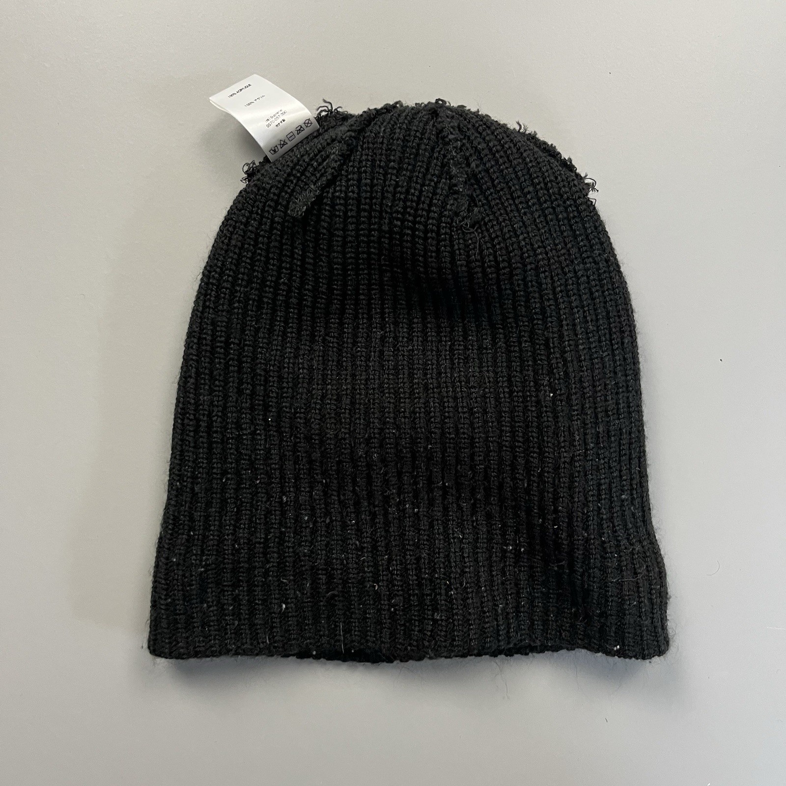 Supreme Hat Gauge Beanie Knit OSFA Black Cuffed Embroidery Logo Winter Hypebeast