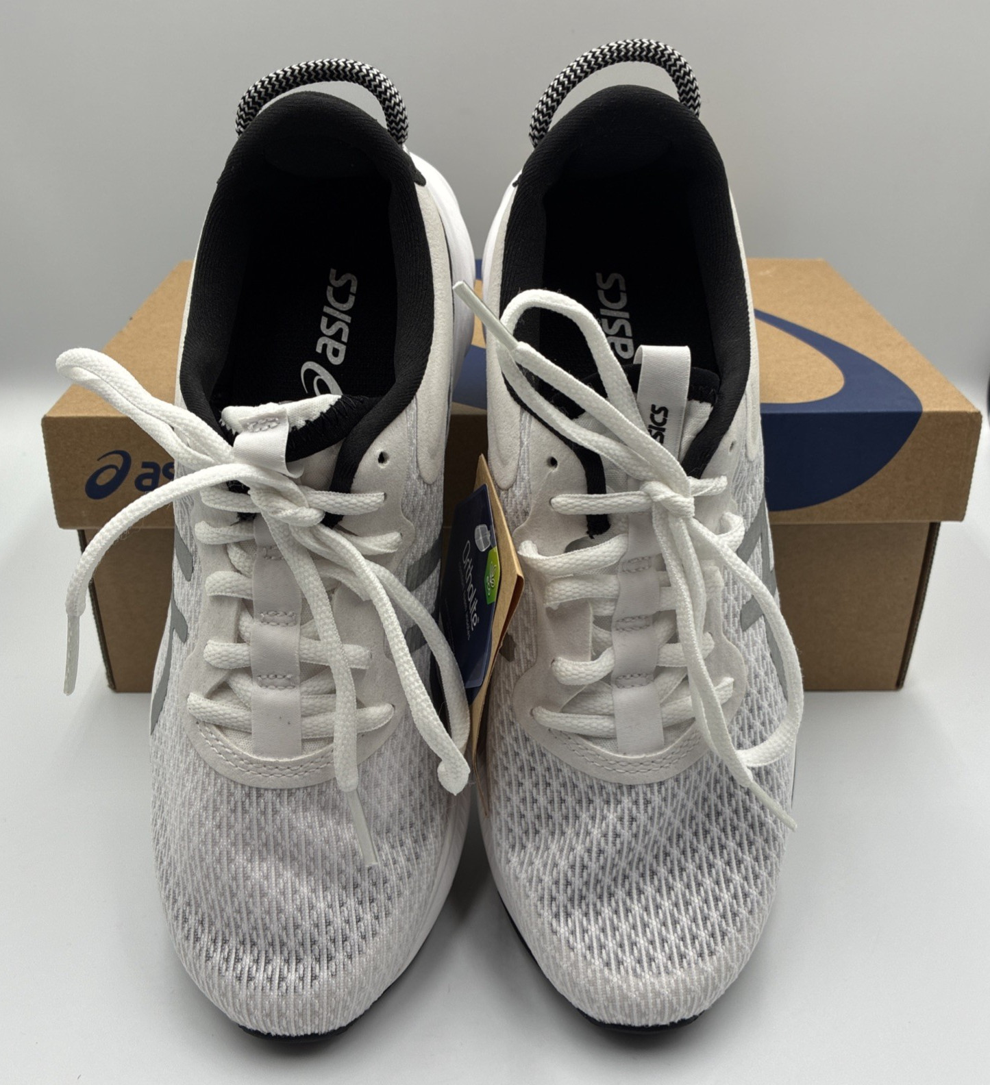 ASICS GEL-Kumo Lyte 2 White/Pure Silver Womens Sneaker Sz 7.5 New in Box w/tags